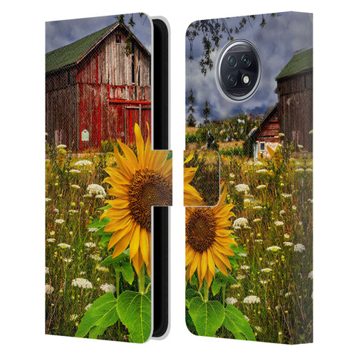 Celebrate Life Gallery Florals Barn Meadow Flowers Leather Book Wallet Case Cover For Xiaomi Redmi Note 9T 5G