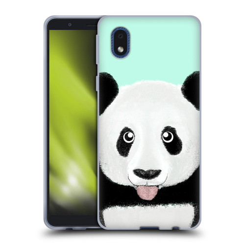 Barruf Animals The Cute Panda Soft Gel Case for Samsung Galaxy A01 Core (2020)