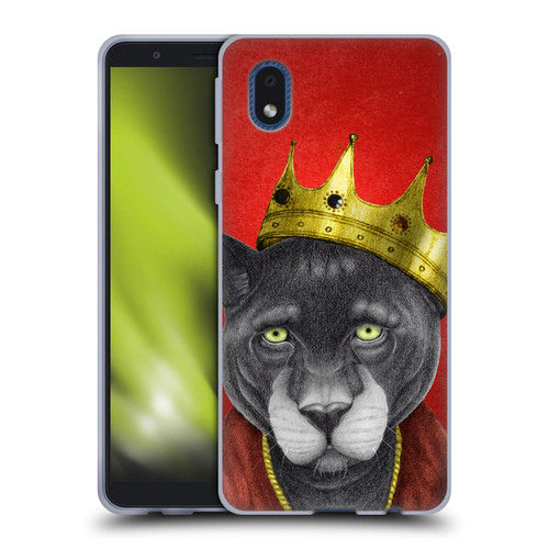 Barruf Animals The King Panther Soft Gel Case for Samsung Galaxy A01 Core (2020)