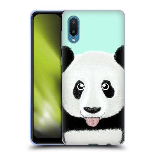 Barruf Animals The Cute Panda Soft Gel Case for Samsung Galaxy A02/M02 (2021)