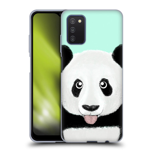 Barruf Animals The Cute Panda Soft Gel Case for Samsung Galaxy A03s (2021)