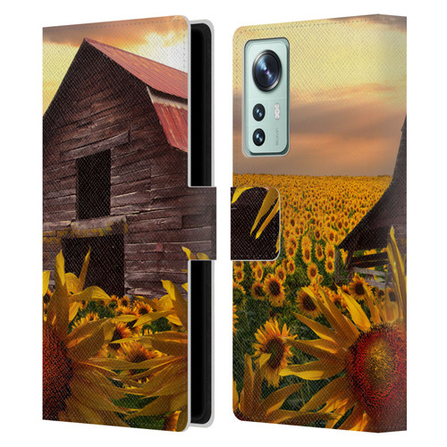 Celebrate Life Gallery Florals Sunflower Dance Leather Book Wallet Case Cover For Xiaomi 12