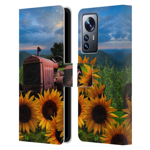 Celebrate Life Gallery Florals Tractor Heaven Leather Book Wallet Case Cover For Xiaomi 12 Pro