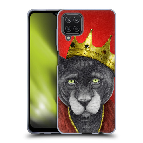 Barruf Animals The King Panther Soft Gel Case for Samsung Galaxy A12 (2020)