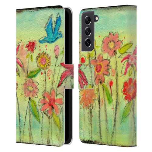 Wyanne Nature Sun Garden Leather Book Wallet Case Cover For Samsung Galaxy S21 FE 5G