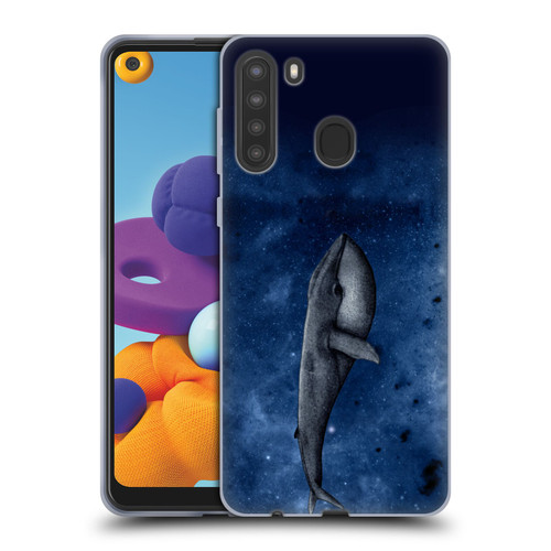 Barruf Animals The Whale Soft Gel Case for Samsung Galaxy A21 (2020)