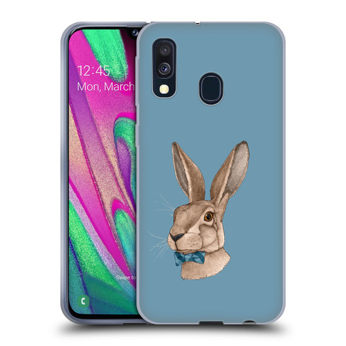 Barruf Animals Hare Soft Gel Case for Samsung Galaxy A40 (2019)
