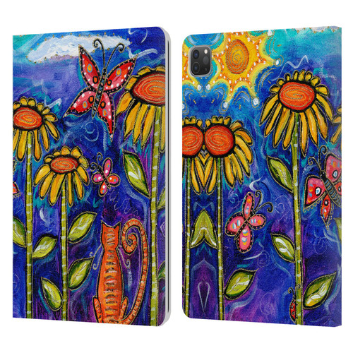 Wyanne Nature 2 Sundown Sunflowers Leather Book Wallet Case Cover For Apple iPad Pro 11 2020 / 2021 / 2022