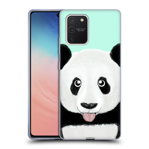 Barruf Animals The Cute Panda Soft Gel Case for Samsung Galaxy S10 Lite