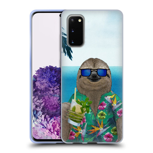 Barruf Animals Sloth In Summer Soft Gel Case for Samsung Galaxy S20 / S20 5G