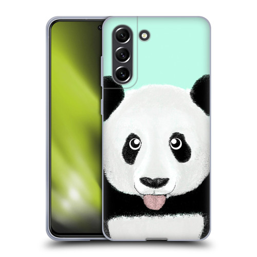 Barruf Animals The Cute Panda Soft Gel Case for Samsung Galaxy S21 FE 5G