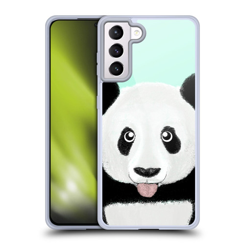 Barruf Animals The Cute Panda Soft Gel Case for Samsung Galaxy S21+ 5G