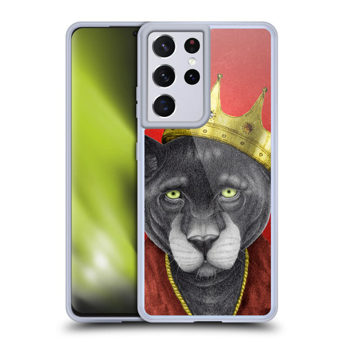 Barruf Animals The King Panther Soft Gel Case for Samsung Galaxy S21 Ultra 5G