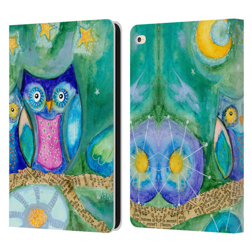 Wyanne Owl Wishing The Night Away Leather Book Wallet Case Cover For Apple iPad Air 2 (2014)