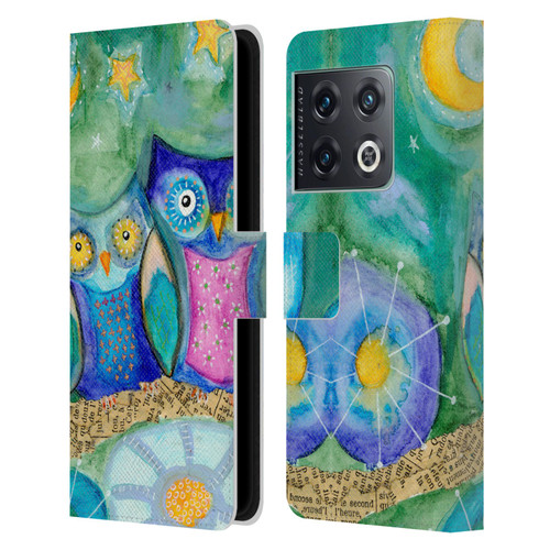 Wyanne Owl Wishing The Night Away Leather Book Wallet Case Cover For OnePlus 10 Pro