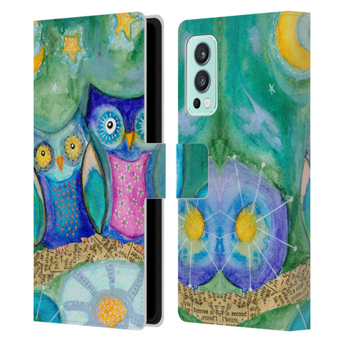 Wyanne Owl Wishing The Night Away Leather Book Wallet Case Cover For OnePlus Nord 2 5G