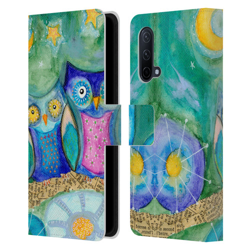 Wyanne Owl Wishing The Night Away Leather Book Wallet Case Cover For OnePlus Nord CE 5G