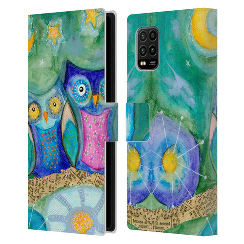 Wyanne Owl Wishing The Night Away Leather Book Wallet Case Cover For Xiaomi Mi 10 Lite 5G