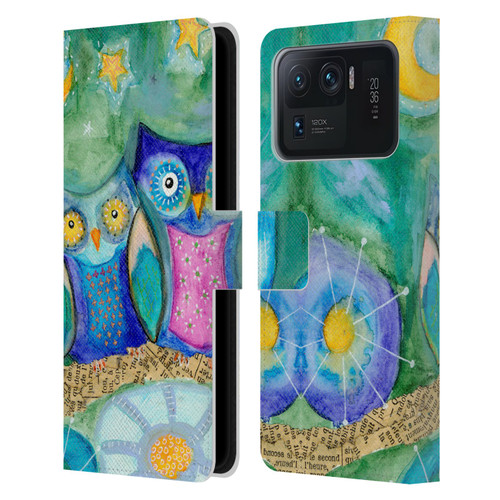 Wyanne Owl Wishing The Night Away Leather Book Wallet Case Cover For Xiaomi Mi 11 Ultra