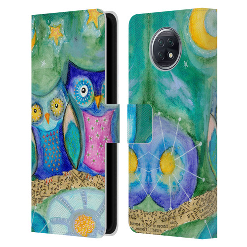 Wyanne Owl Wishing The Night Away Leather Book Wallet Case Cover For Xiaomi Redmi Note 9T 5G