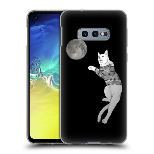 Barruf Animals Cat-ch The Moon Soft Gel Case for Samsung Galaxy S10e