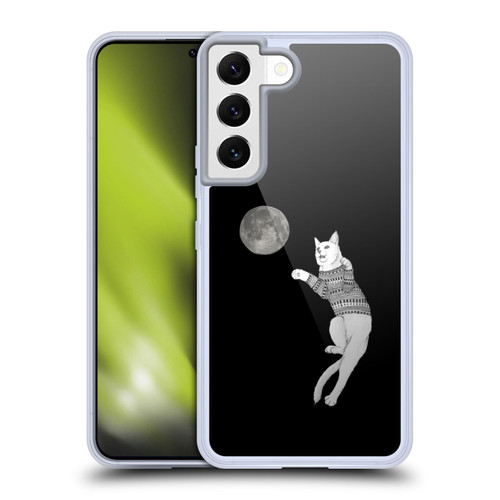 Barruf Animals Cat-ch The Moon Soft Gel Case for Samsung Galaxy S22 5G