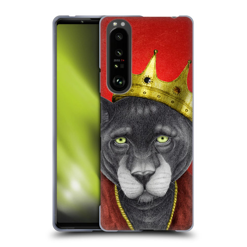 Barruf Animals The King Panther Soft Gel Case for Sony Xperia 1 III