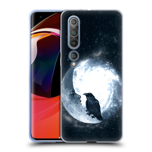Barruf Animals Crow and Its Moon Soft Gel Case for Xiaomi Mi 10 5G / Mi 10 Pro 5G