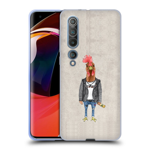 Barruf Animals Punk Rooster Soft Gel Case for Xiaomi Mi 10 5G / Mi 10 Pro 5G
