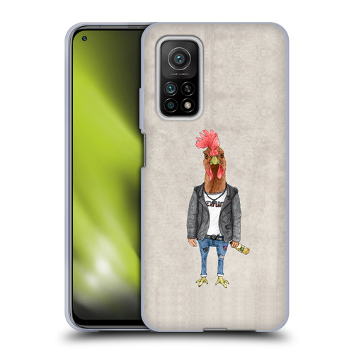Barruf Animals Punk Rooster Soft Gel Case for Xiaomi Mi 10T 5G