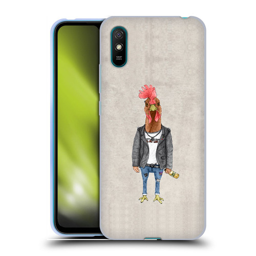 Barruf Animals Punk Rooster Soft Gel Case for Xiaomi Redmi 9A / Redmi 9AT
