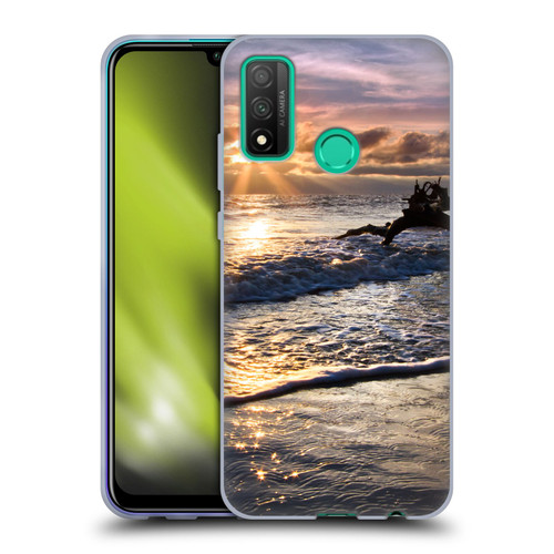Celebrate Life Gallery Beaches Sparkly Water At Driftwood Soft Gel Case for Huawei P Smart (2020)