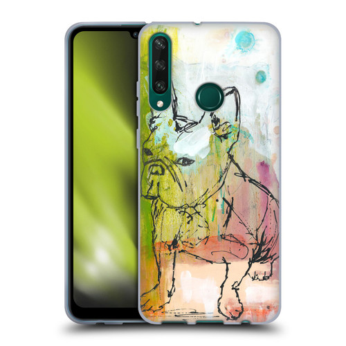 Wyanne Animals French Bulldog Sketch Soft Gel Case for Huawei Y6p