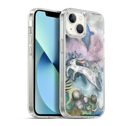 Wyanne Animals Bird and Rabbit Soft Gel Case for Apple iPhone 13