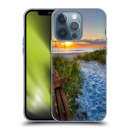 Celebrate Life Gallery Beaches Sandy Trail Soft Gel Case for Apple iPhone 13 Pro