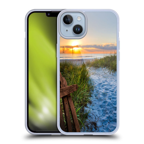 Celebrate Life Gallery Beaches Sandy Trail Soft Gel Case for Apple iPhone 14 Plus