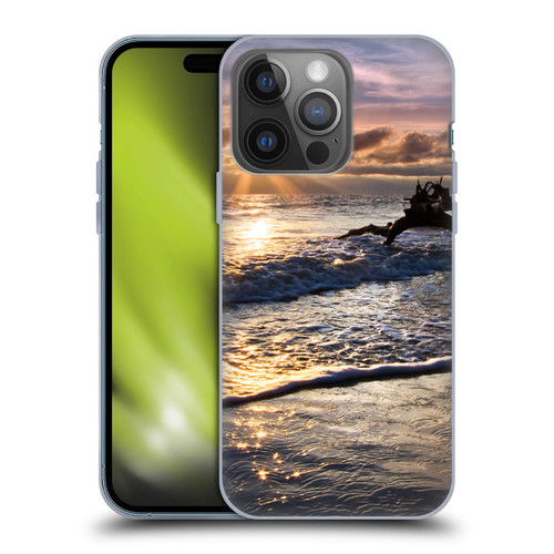 Celebrate Life Gallery Beaches Sparkly Water At Driftwood Soft Gel Case for Apple iPhone 14 Pro