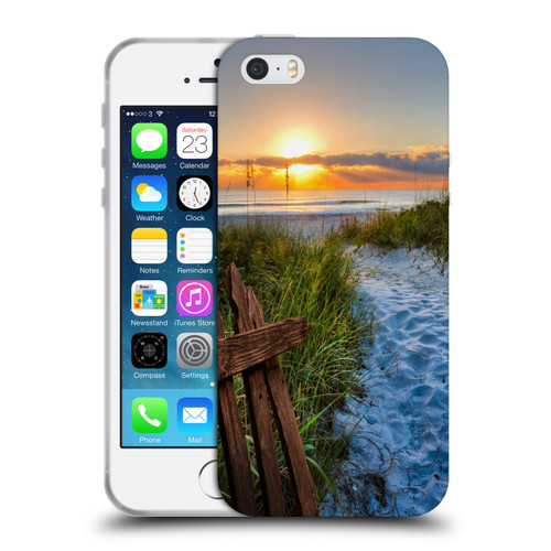 Celebrate Life Gallery Beaches Sandy Trail Soft Gel Case for Apple iPhone 5 / 5s / iPhone SE 2016