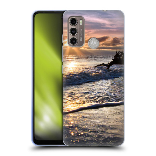 Celebrate Life Gallery Beaches Sparkly Water At Driftwood Soft Gel Case for Motorola Moto G60 / Moto G40 Fusion