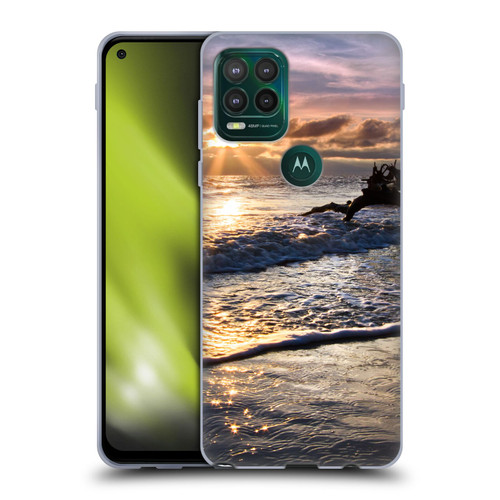 Celebrate Life Gallery Beaches Sparkly Water At Driftwood Soft Gel Case for Motorola Moto G Stylus 5G 2021