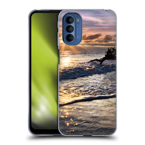 Celebrate Life Gallery Beaches Sparkly Water At Driftwood Soft Gel Case for Motorola Moto G41