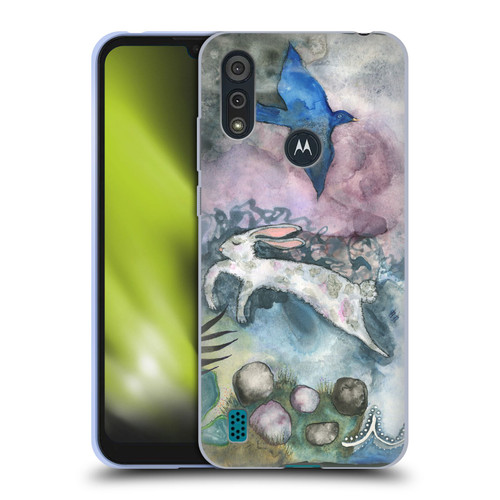 Wyanne Animals Bird and Rabbit Soft Gel Case for Motorola Moto E6s (2020)