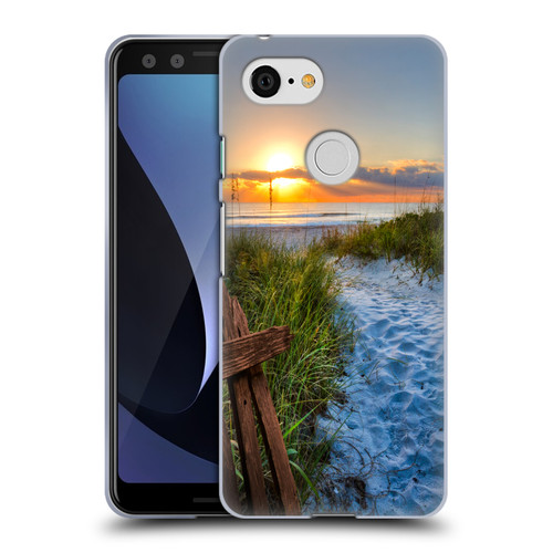 Celebrate Life Gallery Beaches Sandy Trail Soft Gel Case for Google Pixel 3