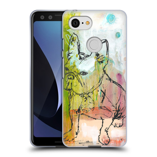 Wyanne Animals French Bulldog Sketch Soft Gel Case for Google Pixel 3