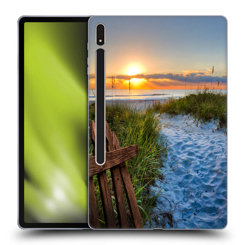 Celebrate Life Gallery Beaches Sandy Trail Soft Gel Case for Samsung Galaxy Tab S8 Plus
