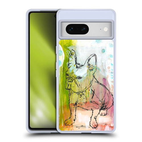 Wyanne Animals French Bulldog Sketch Soft Gel Case for Google Pixel 7