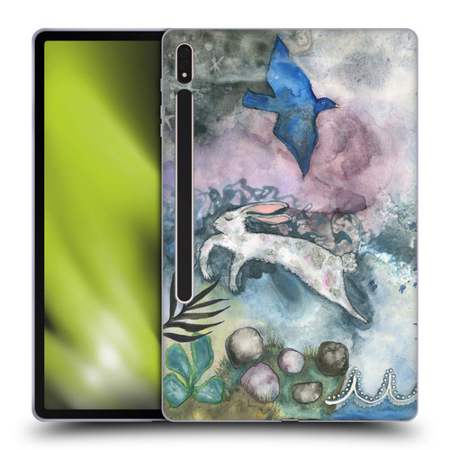 Wyanne Animals Bird and Rabbit Soft Gel Case for Samsung Galaxy Tab S8 Plus