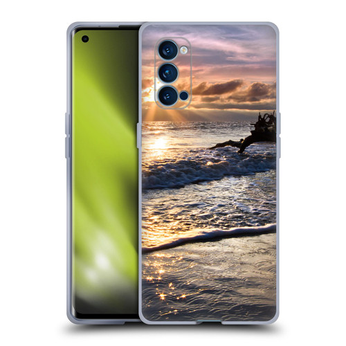 Celebrate Life Gallery Beaches Sparkly Water At Driftwood Soft Gel Case for OPPO Reno 4 Pro 5G