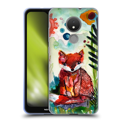 Wyanne Animals Baby Fox In The Garden Soft Gel Case for Nokia C21