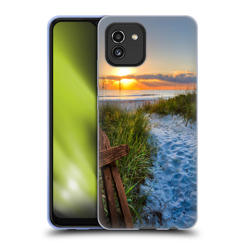 Celebrate Life Gallery Beaches Sandy Trail Soft Gel Case for Samsung Galaxy A03 (2021)